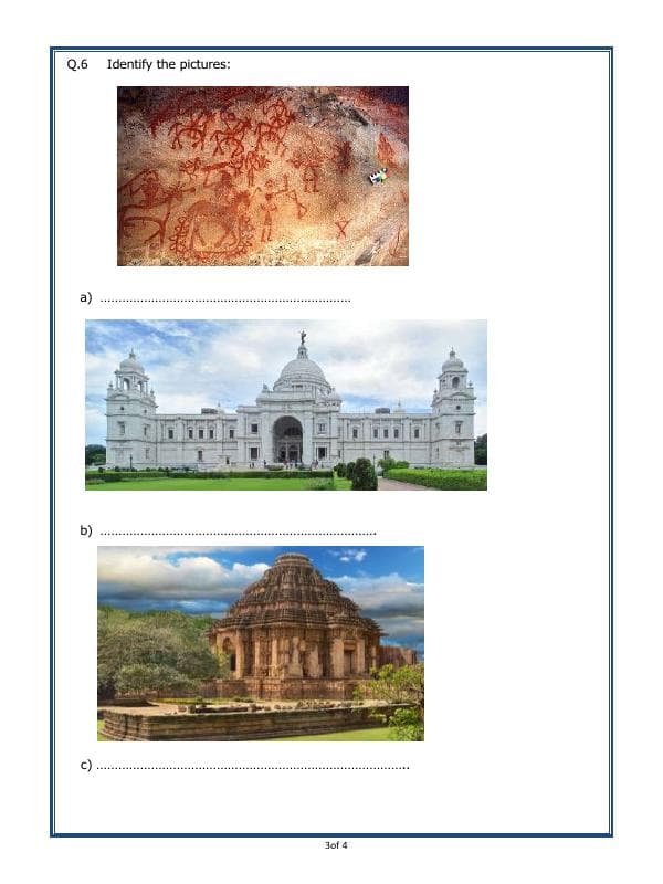 A2ZWorksheets:General Awareness-Our History and Heritage-Our Heritage