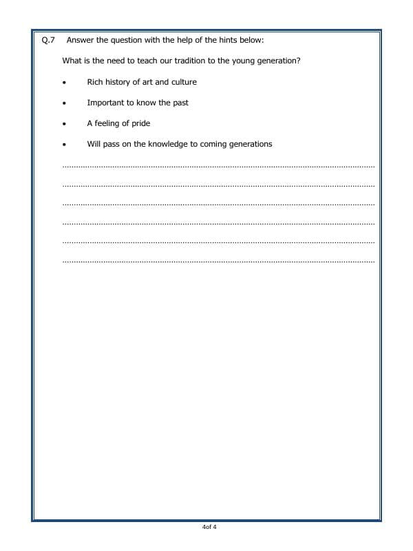 A2ZWorksheets:General Awareness-Our History and Heritage-Our Heritage