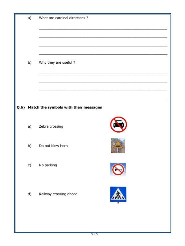 A2ZWorksheets:General Awareness-Maps and Directions-Globes And Maps