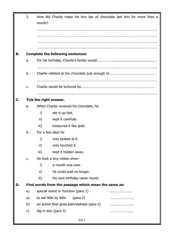 A2ZWorksheets:English-Reading-Comprehension Passage-06