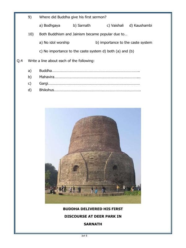 A2ZWorksheets:General Awareness-Our History and Heritage-New Questions And Ideas