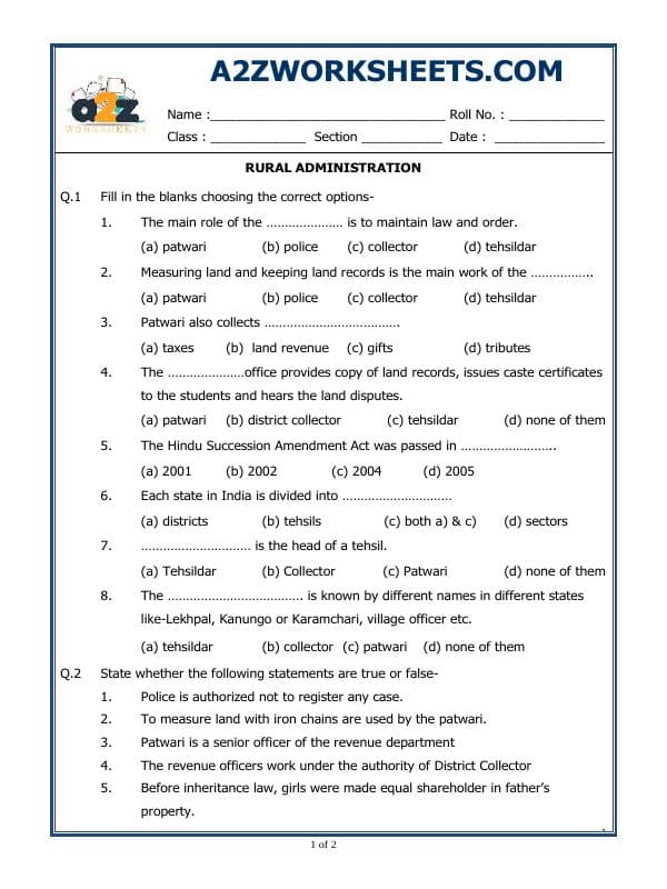 Rural Administration