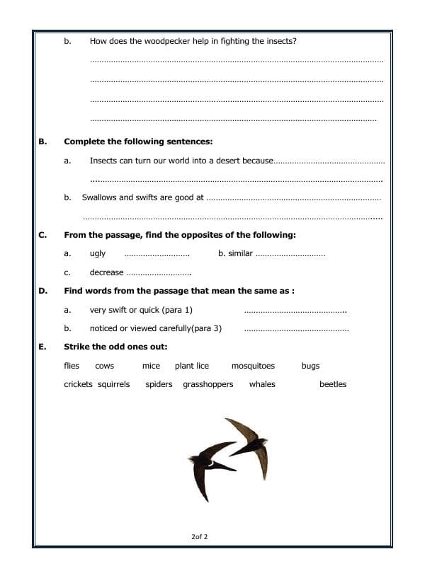 A2ZWorksheets:English-Reading-Comprehension Passage-07