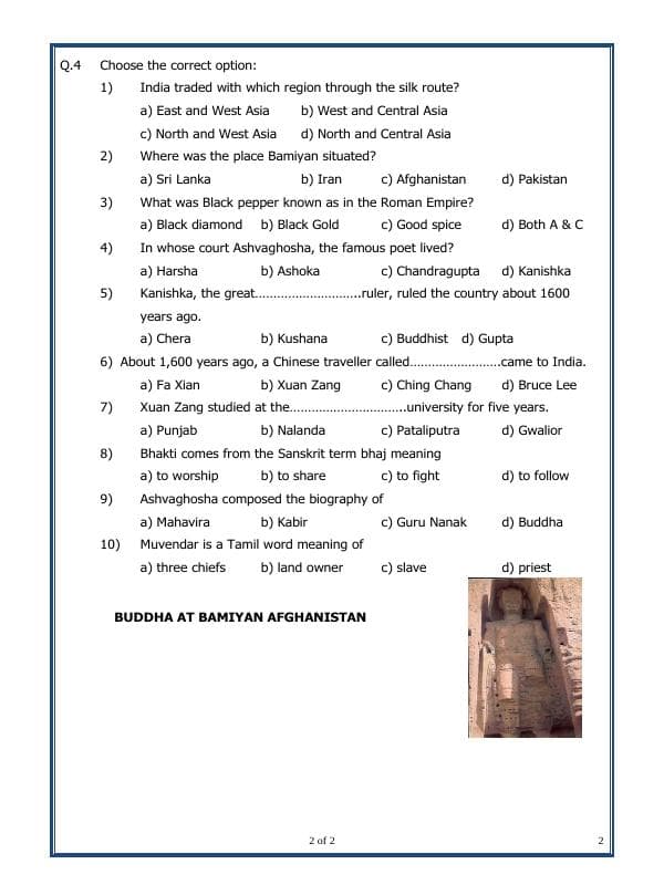 A2ZWorksheets:General Awareness-Our History and Heritage-Traders, King And Pilgrims