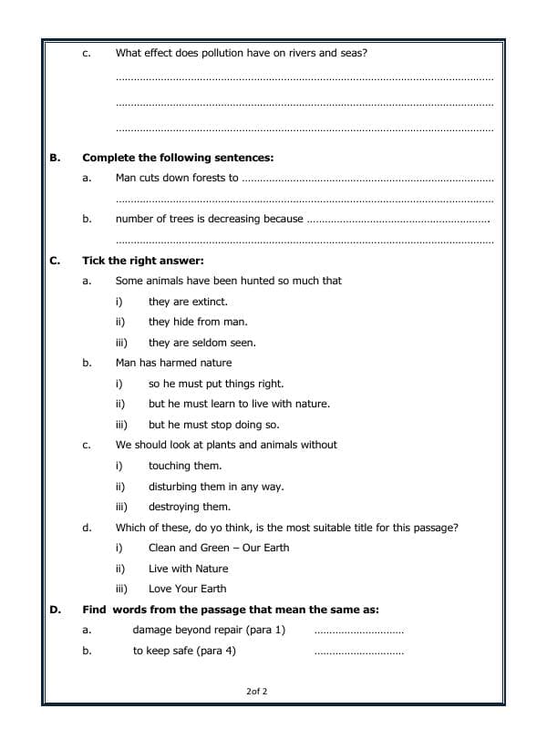 A2ZWorksheets:English-Reading-Comprehension Passage-09