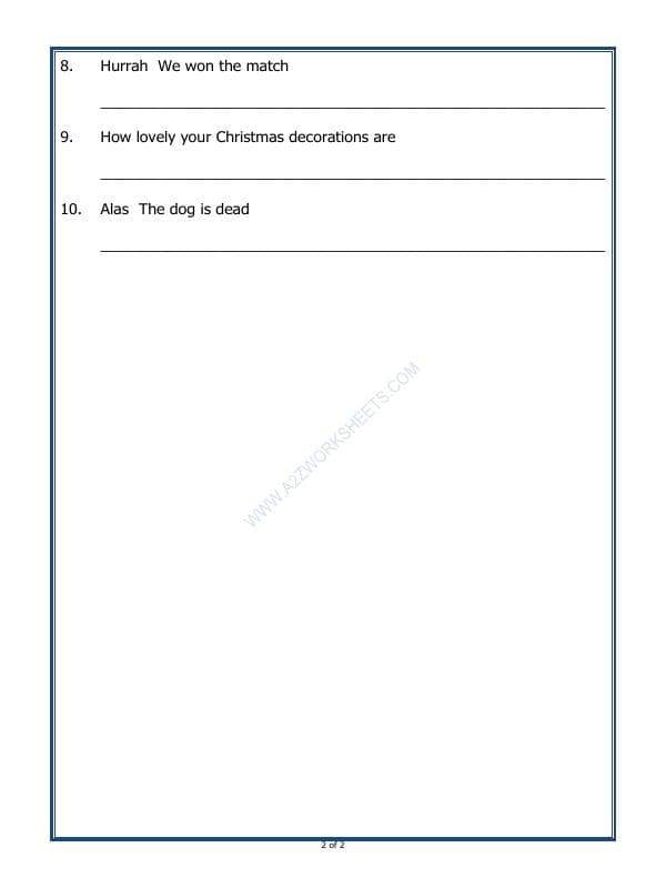 A2ZWorksheets:English-Grammar-Punctuation-02 (Exercise)