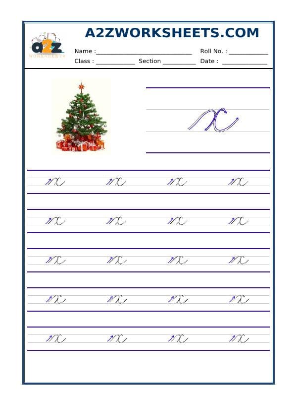 English Cursive Writing - Alphabet Y
