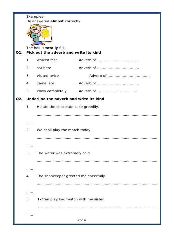 A2ZWorksheets:English-Grammar-Adverbs