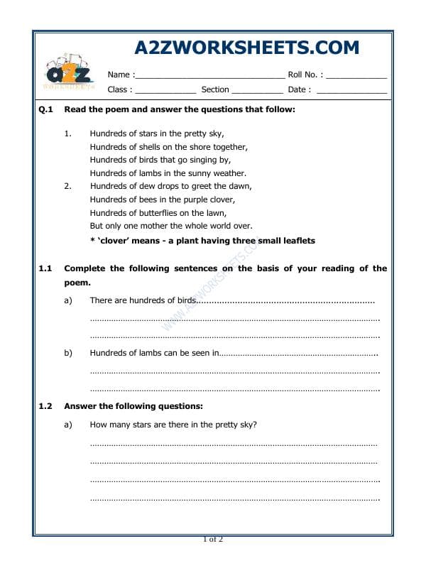 A2ZWorksheets:English-Reading-Comprehension Passage-08