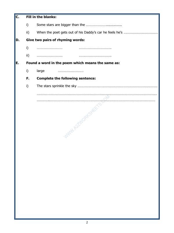 A2ZWorksheets:English-Reading-Comprehension Passage-10