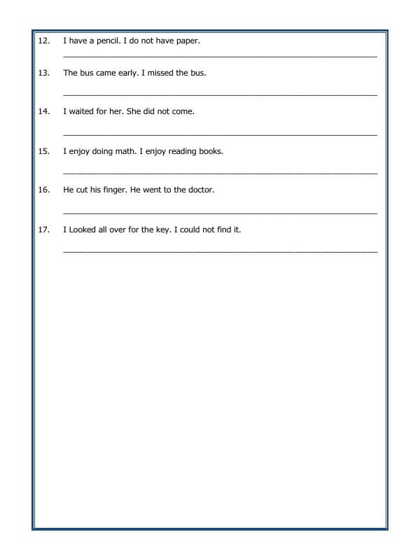 A2ZWorksheets:English-Grammar-Conjunctions
