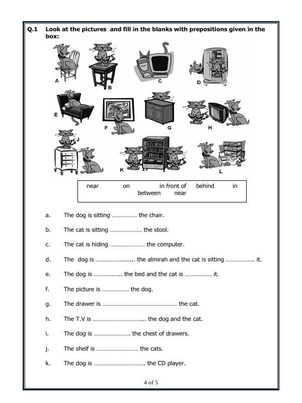 A2ZWorksheets:English-Grammar-Prepositions