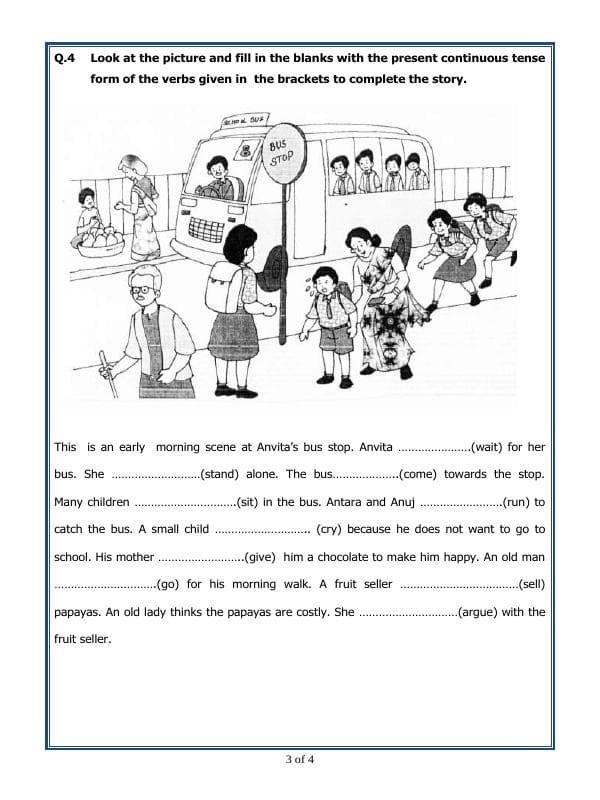 A2ZWorksheets:English-Grammar-Present Continuous Tense