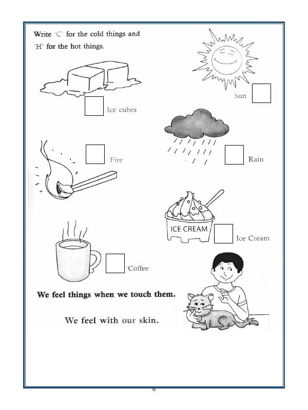 A2ZWorksheets:Science-Humans-Class-I-Our Body