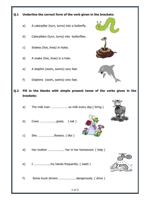 A2ZWorksheets:English-Grammar-Simple Present Tense