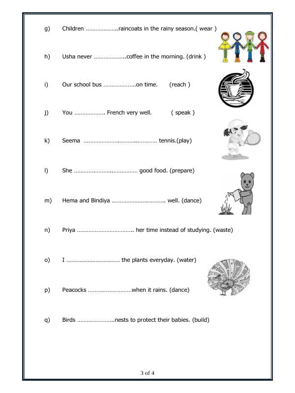 A2ZWorksheets:English-Grammar-Simple Present Tense