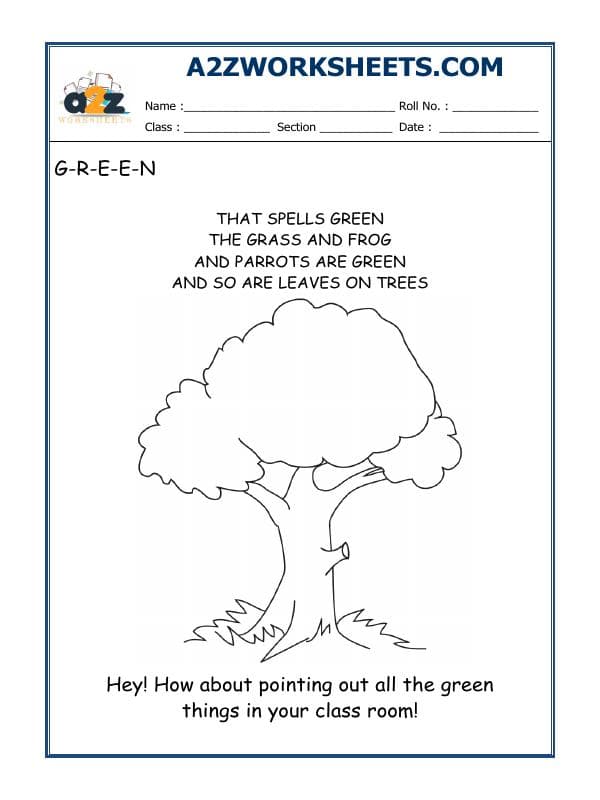 Recognition Of Green Colour-01