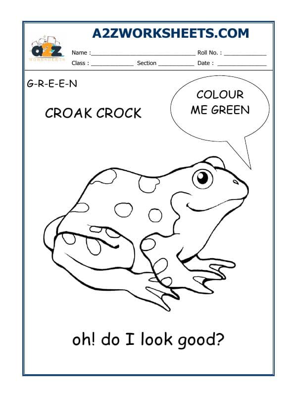 A2ZWorksheets:English-Recognition-Recognition Of Green Colour-02